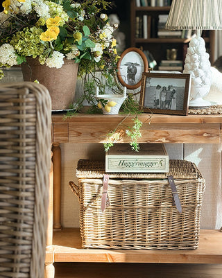 Natural Wood Console Table