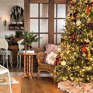 Delicate Whitewashed Spindle Side Table