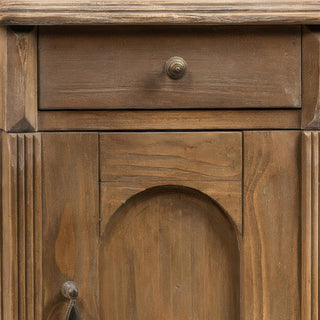 Wooden nightstand zoomed