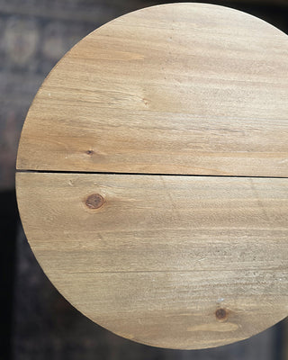 Expandable Round Rolling Accent Table 30 Inch