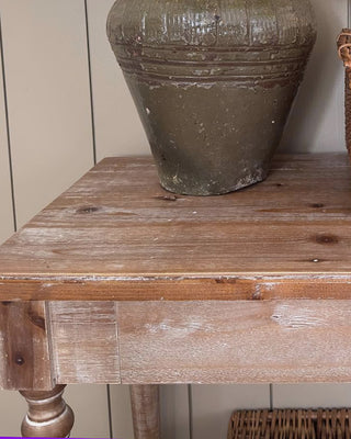 Natural Wood Console Table