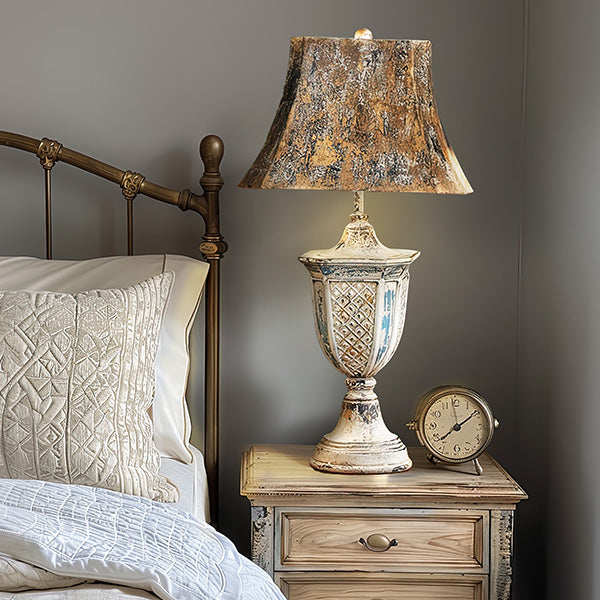 French Countryside Inspired Rustic Table Lamp Decor Steals