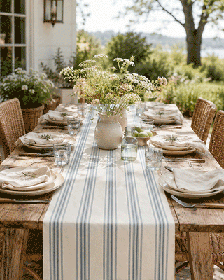 Stripe Paper Table Runner, Choose Your Style