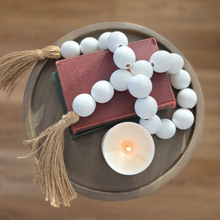 Natural Wood Round Pedestal Accent Tables