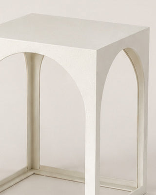 Architectural Arched Metal Nesting Side Tables, Set of 3 | White or Black
