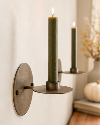 Modern Metal Wall Taper Holders, Set of 2, Choose Your Style