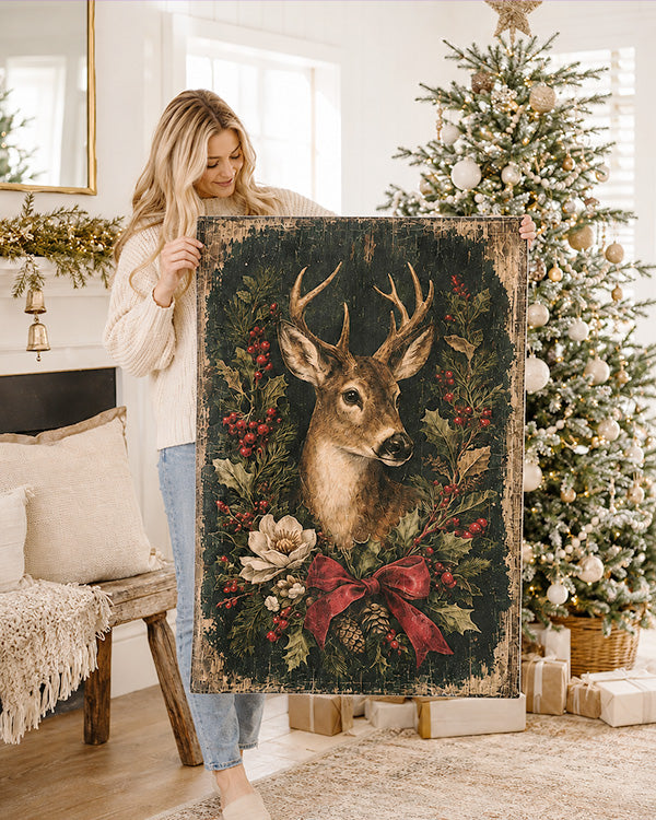 Oversized 47-Inch Reindeer Paper Wall Tapestry