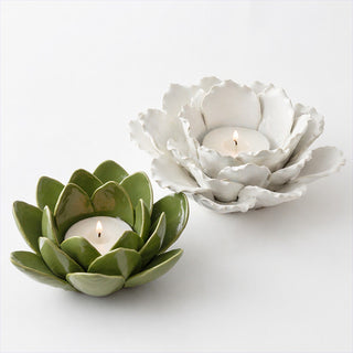 Lotus Flower Tealight Candle Holders, Choose Your Style