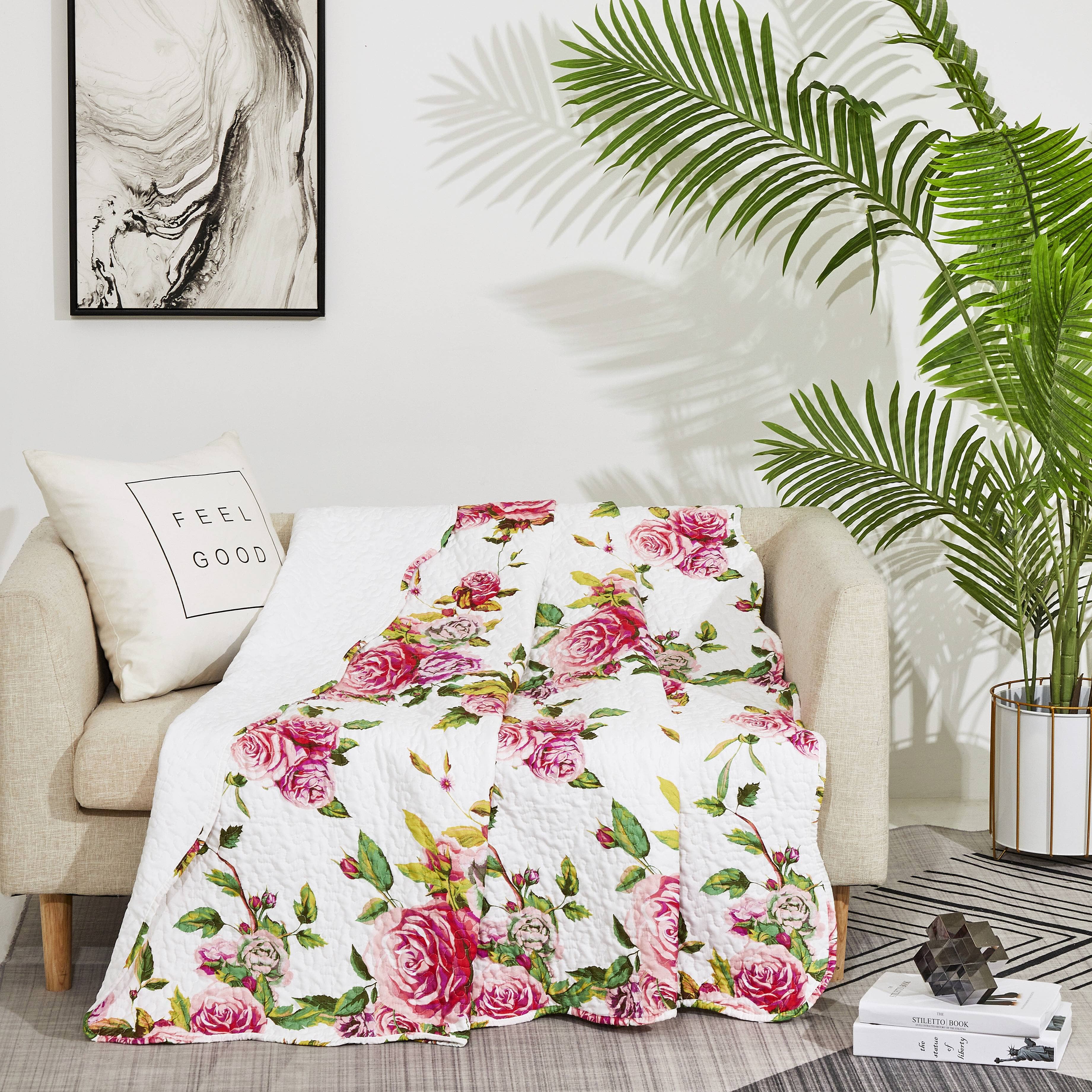 Floral Blanket Rosa Pink Blanket Buy Signature Pink Red Floral AC