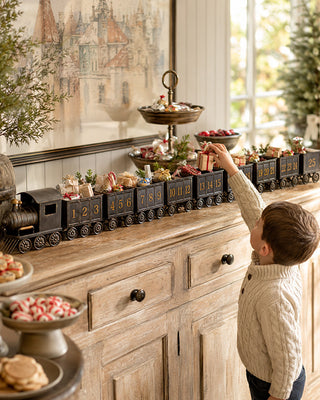 Grand 89-Inch Metal Train Advent Calendar