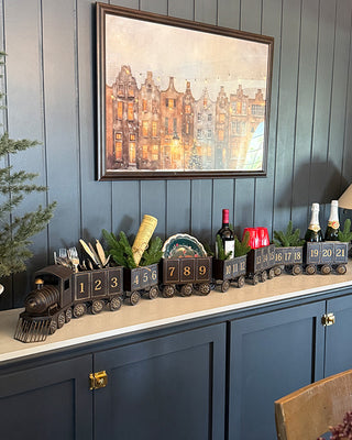 Grand 89-Inch Metal Train Advent Calendar
