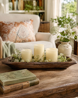 Treenware Tray Carved Wood Look, Choose Your Style