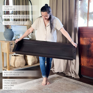 43 Inch Indoor/Outdoor Iron Tray