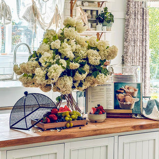 Farmhouse kitchen mesh food cover tray