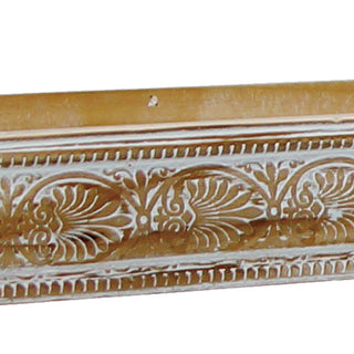  farmhouse centerpiece tray with carved detail 