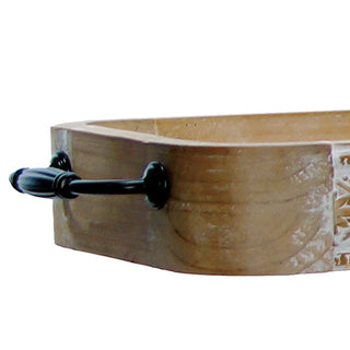 long wood tray for dining table decor