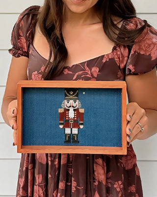 Needlepoint Christmas Valet Trays, Set of 5
