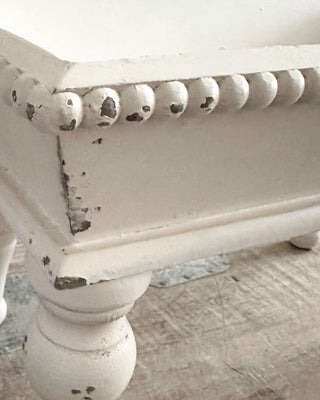 White Footed Tray, Set of 2 | Cottage Charm