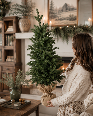 Tree with Burlap Base Choose Your Style 3 Ft 4 Ft or 5 Ft