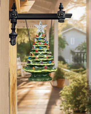 Light Up Christmas Tree Hanging Sign | Our "Christmas" Signs Of The Seasons Edition