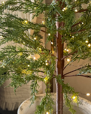 X-Large Wild Pine Lit Christmas Tree with Removable Pot
