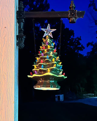 Light Up Christmas Tree Hanging Sign | Our "Christmas" Signs Of The Seasons Edition