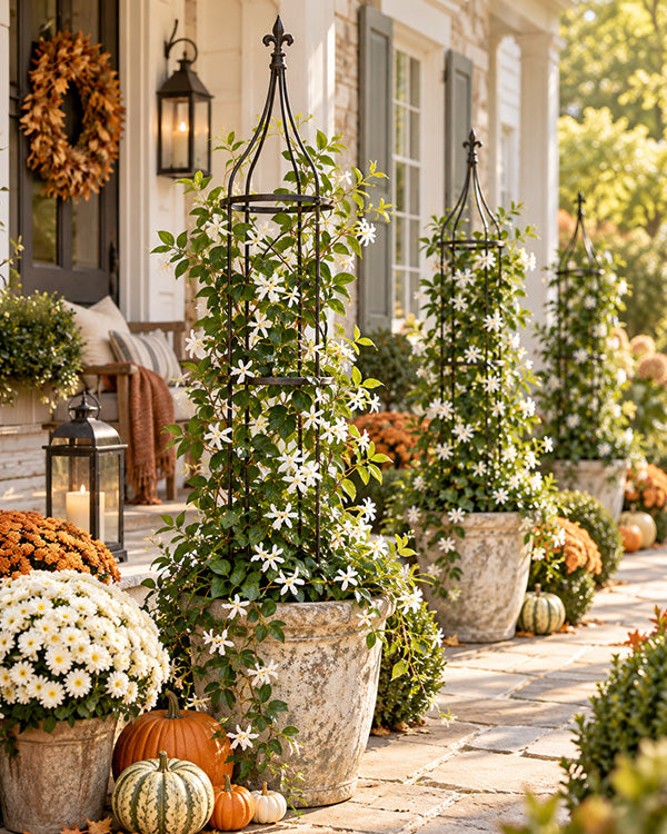 Aged Black Wrought Iron Garden Trellis
