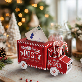 North Pole Post Christmas Truck Decor