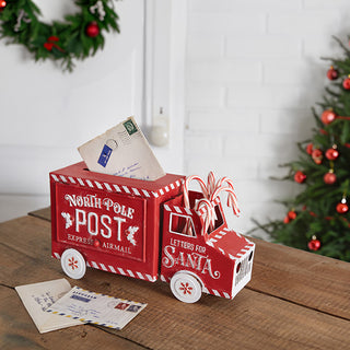 North Pole Post Christmas Truck Decor
