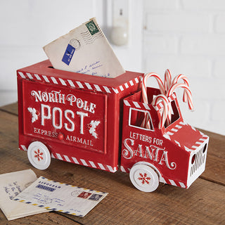 North Pole Post Christmas Truck Decor