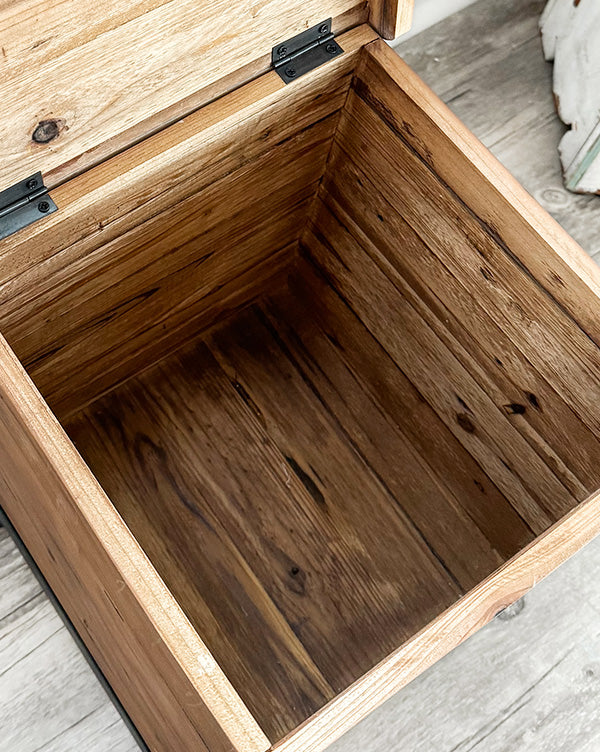 Reclaimed Wood Bee Box Trunks, Set of Two