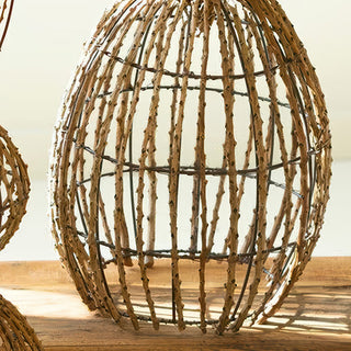 Natural twig wire bunny open bottom design