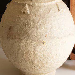 Oversized 20 Inch Handmade Paper Mache Urn Floor Vase
