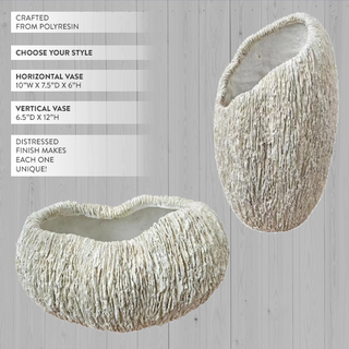 coral inspired vases