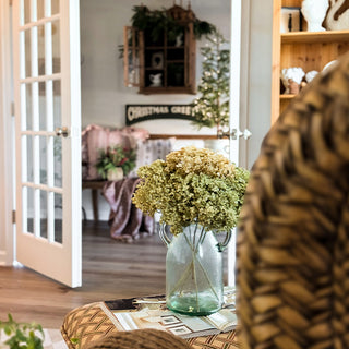 Vintage Inspired Glass Double Handle Vase, Choose Your Style