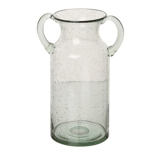 Vintage Inspired Glass Double Handle Vase, Choose Your Style