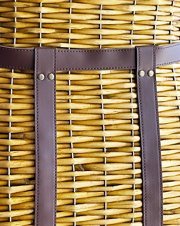 Oversized Rattan Wall Basket