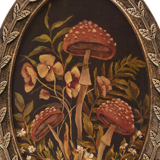 Vintage Botanical Wall Art Prints in Ornate Gold Frames, Set of Two