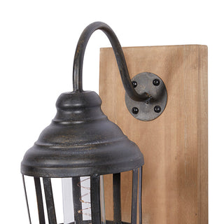 Battery Operated Industrial Wall Sconce - No Wiring