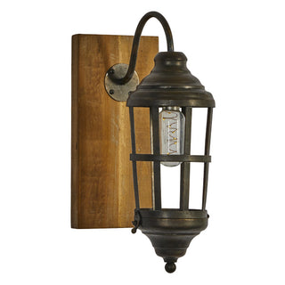 Battery Operated Industrial Wall Sconce - No Wiring