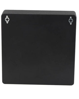 Textured Black Wall Shelf with Arched Shelving Design