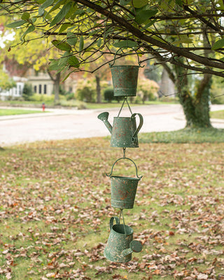 Outdoor Metal Hanging Watering Can Garden Wall Ornament
