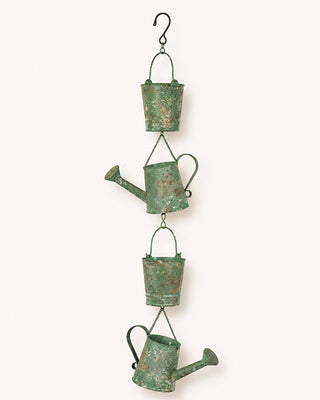 Outdoor Metal Hanging Watering Can Garden Wall Ornament