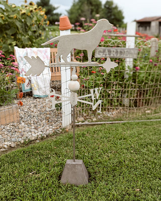 Outdoor Large Farmhouse Weathervane Metal Garden Stake