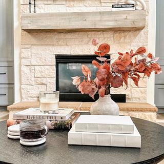 Linen Storage Book Boxes, Set of Two