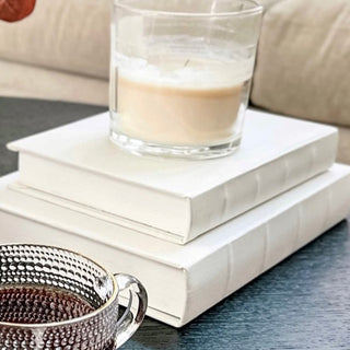 Linen Storage Book Boxes, Set of Two