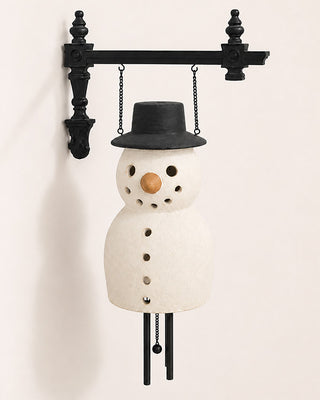Snowman Windchime Sign with Bell Signs of the Seasons Winter Edition