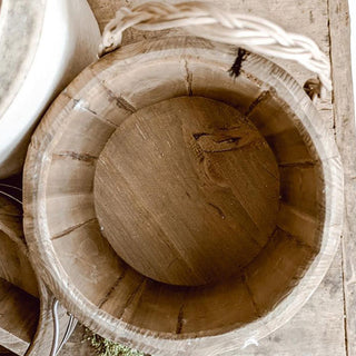 Wooden Barrel Storage Bucket, Choose Your Size