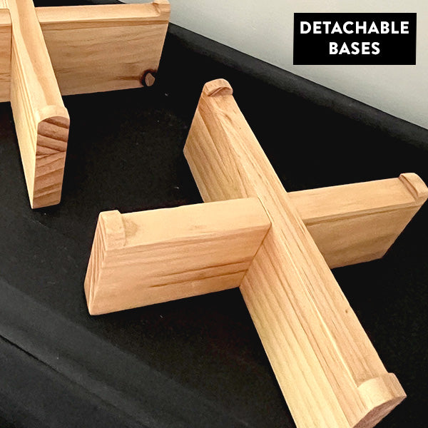 Tree Food Riser Food Safe Wooden Risers - Decor Steals