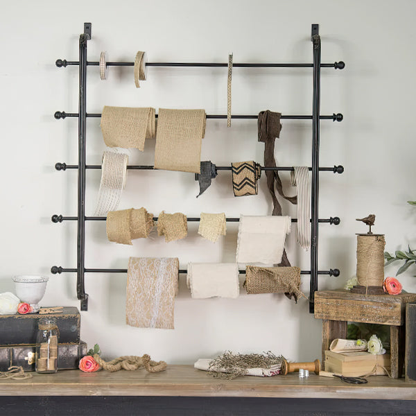 Wrapping Paper Metal Wall Rack - Decor Steals
